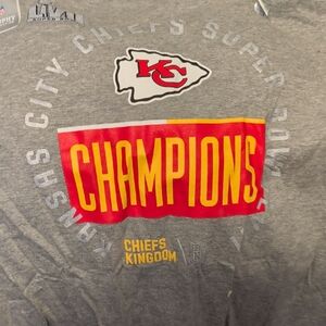 Nike Gray Kansas City Chiefs 'Champions' Short Sleeve Tee - Red/Yellow/White